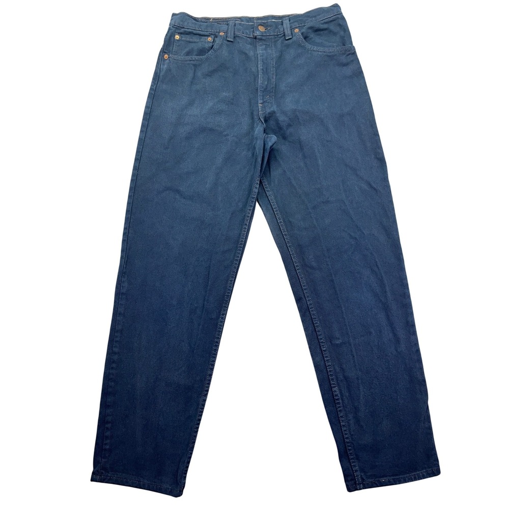 VTG Levi's 550 Jeans Blue Denim Cotton Straight Leg USA Mens Sz 34 Fits 31" 93'